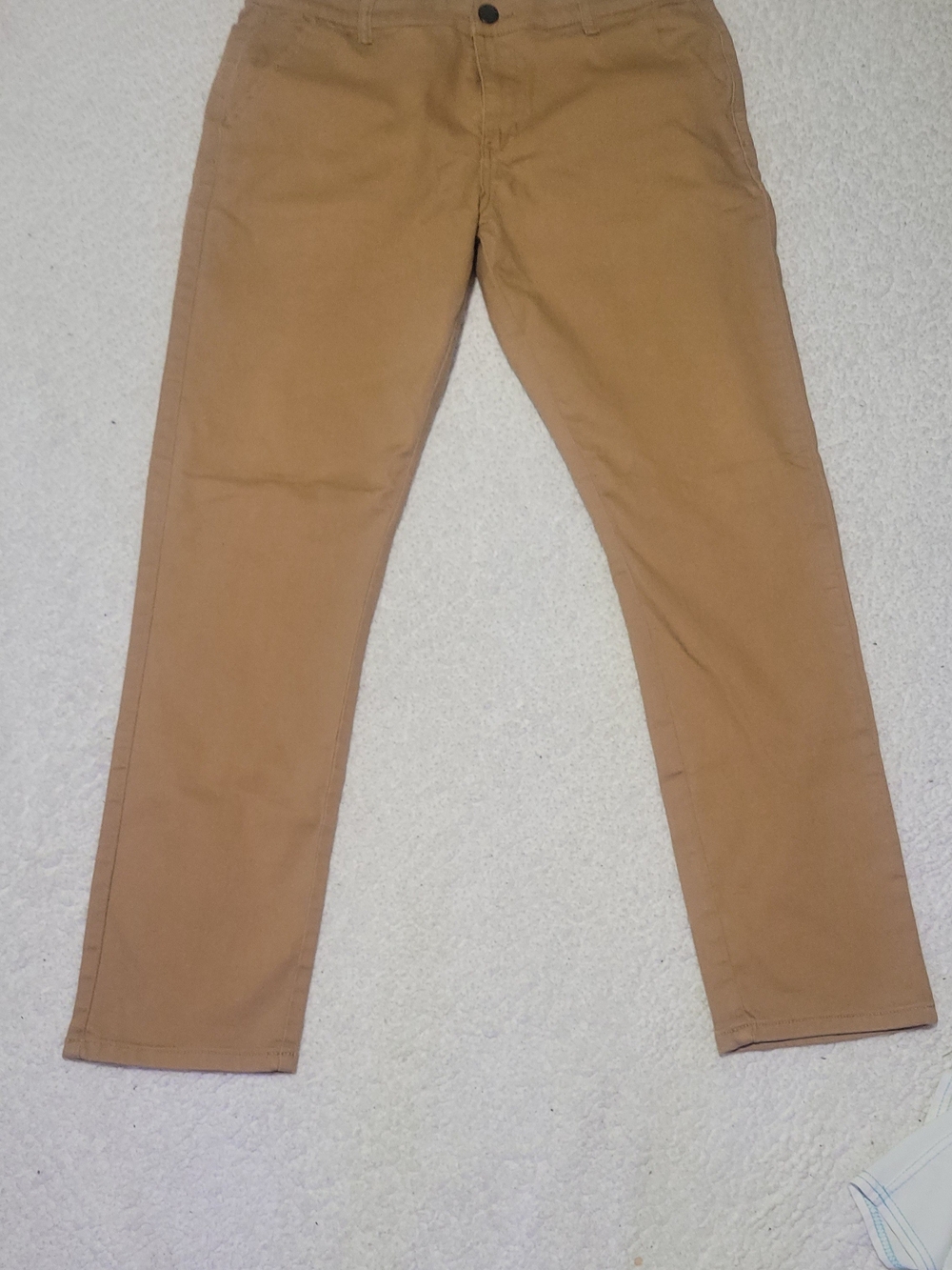 Men's Straight-Fit Chino Pants in Camel Tan